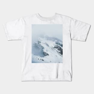 Italian Mountain Peak in the Fog - Landscape Photography Kids T-Shirt